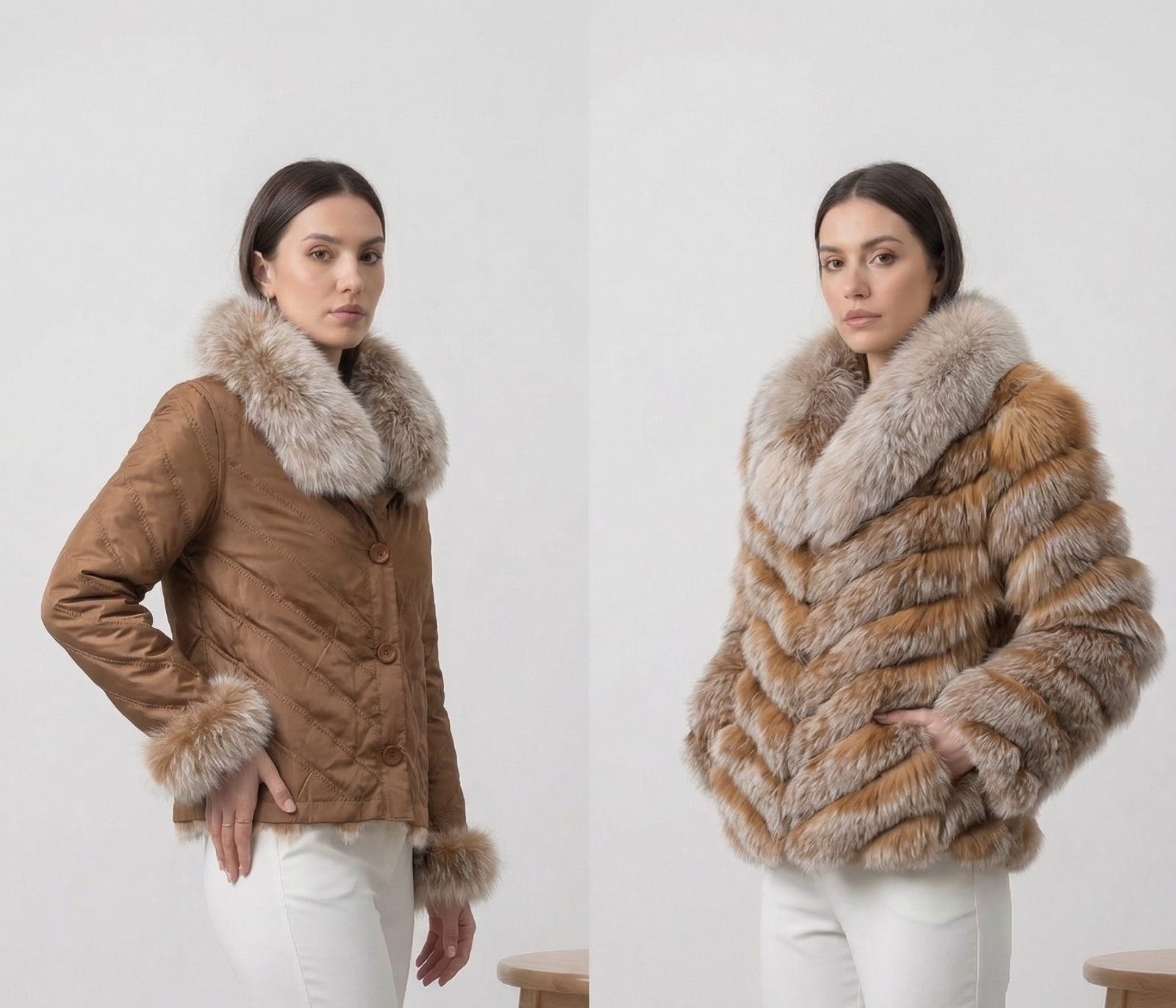 CHAQUETA REVERSIBLE ZORRO CORTA C/BOTONES