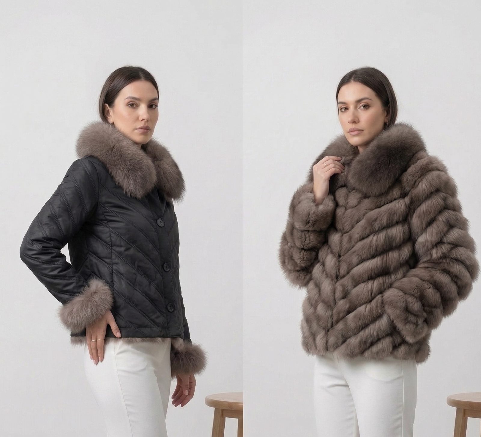 CHAQUETA REVERSIBLE ZORRO CORTA C/BOTONES