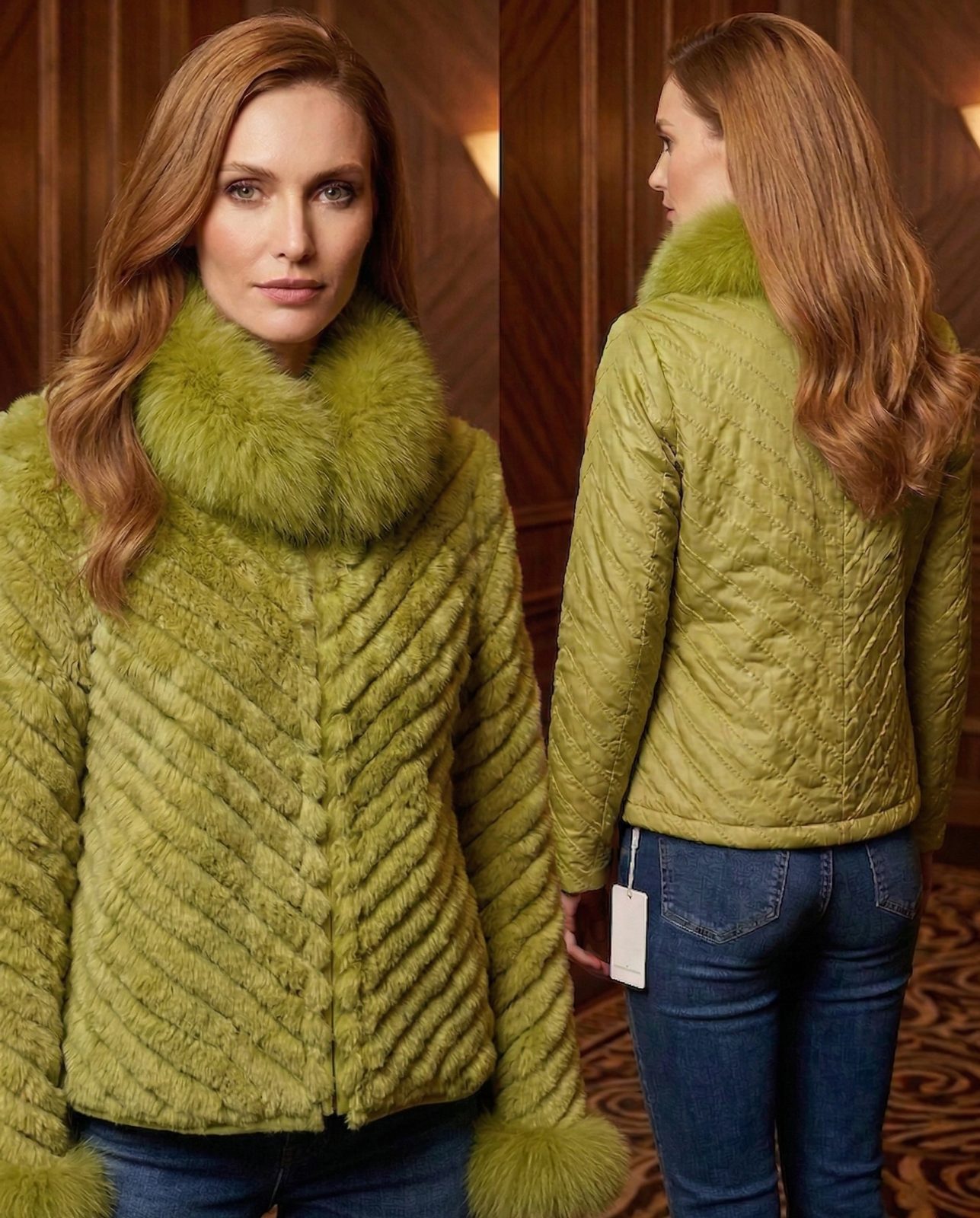 CHAQUETA REVERSIBLE CONEJO CORTA