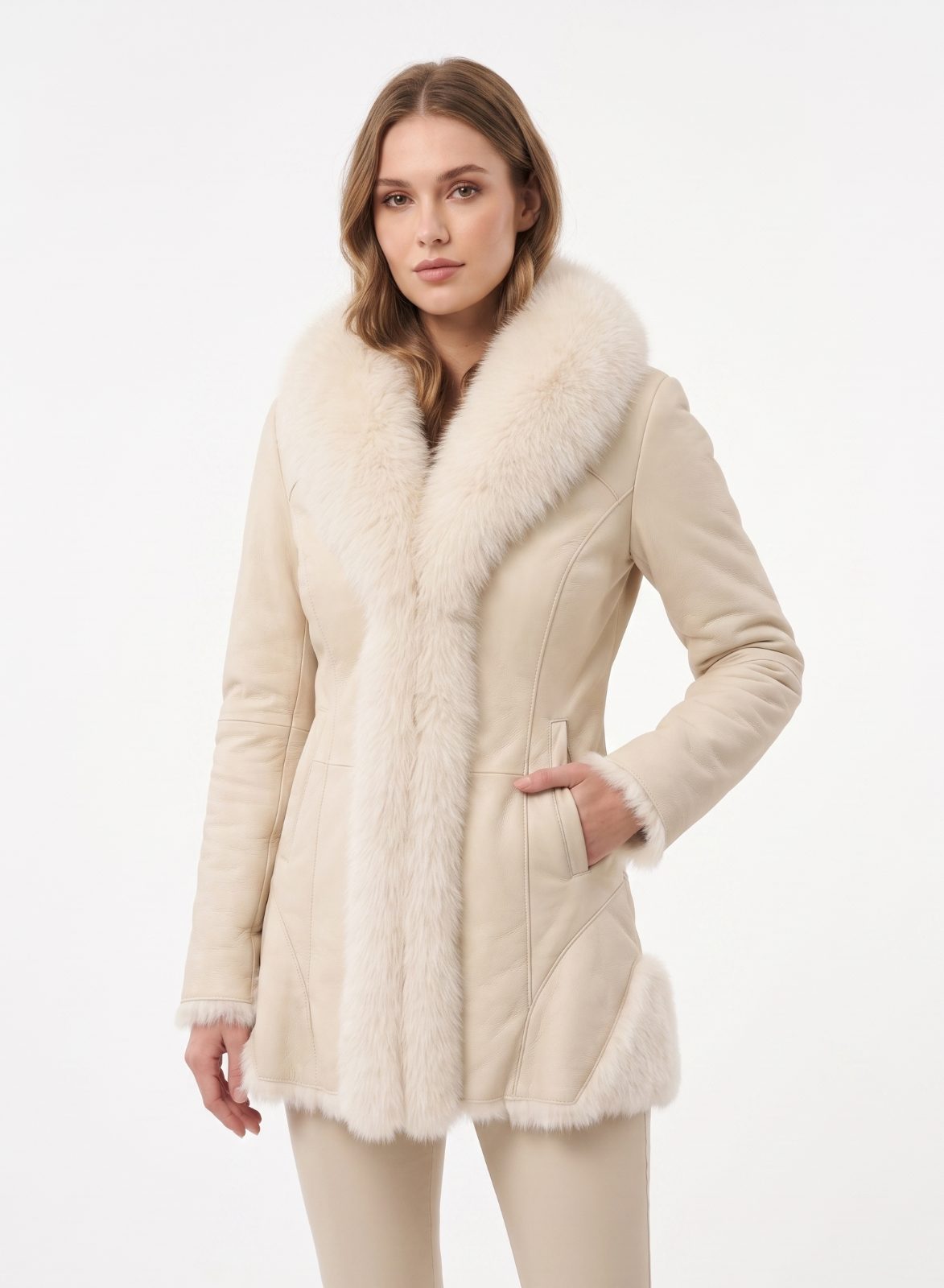 CHAQUETA ALI CONEJO CUELLO ZORRO 