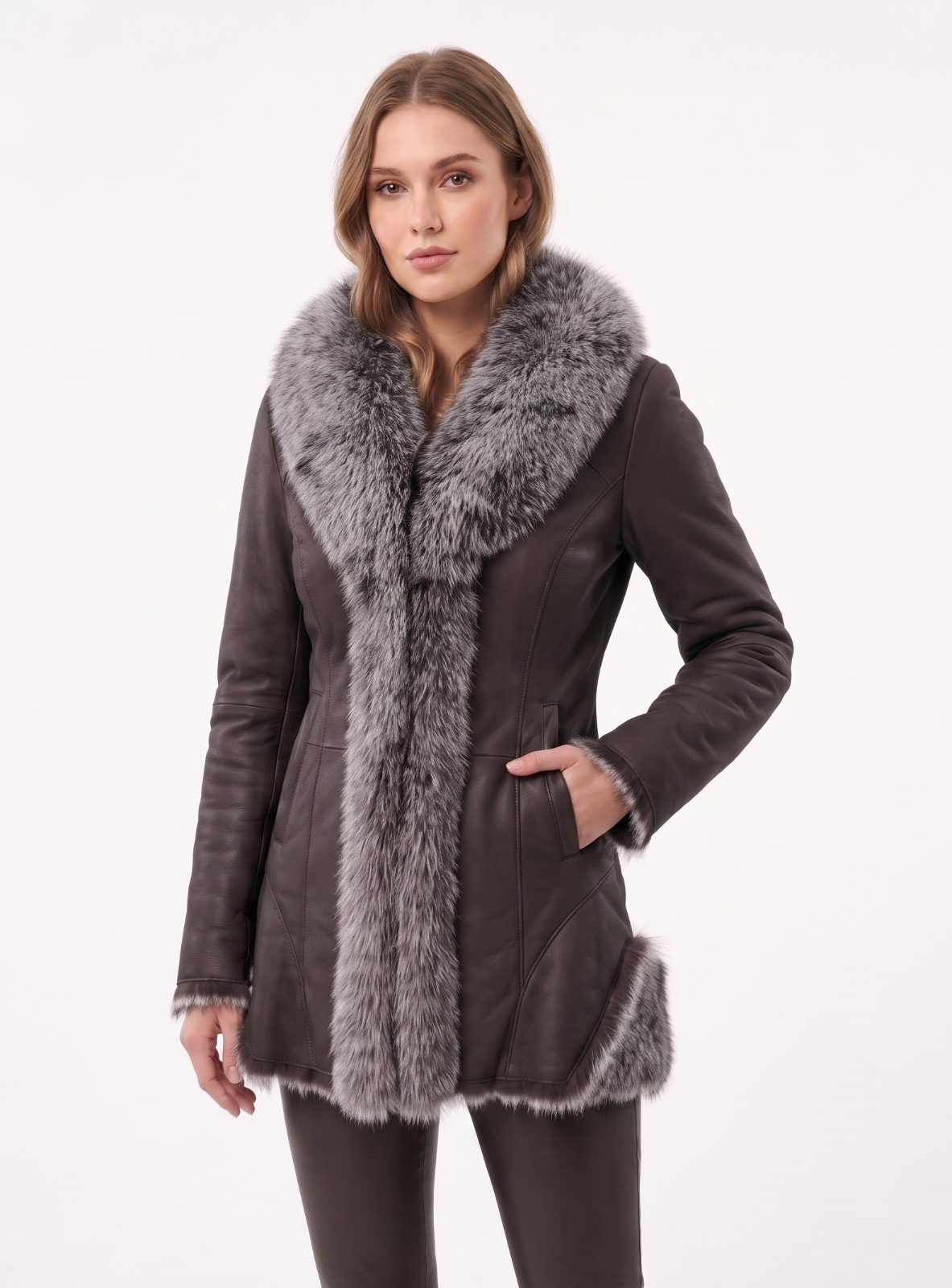 CHAQUETA ALI CONEJO CUELLO ZORRO 