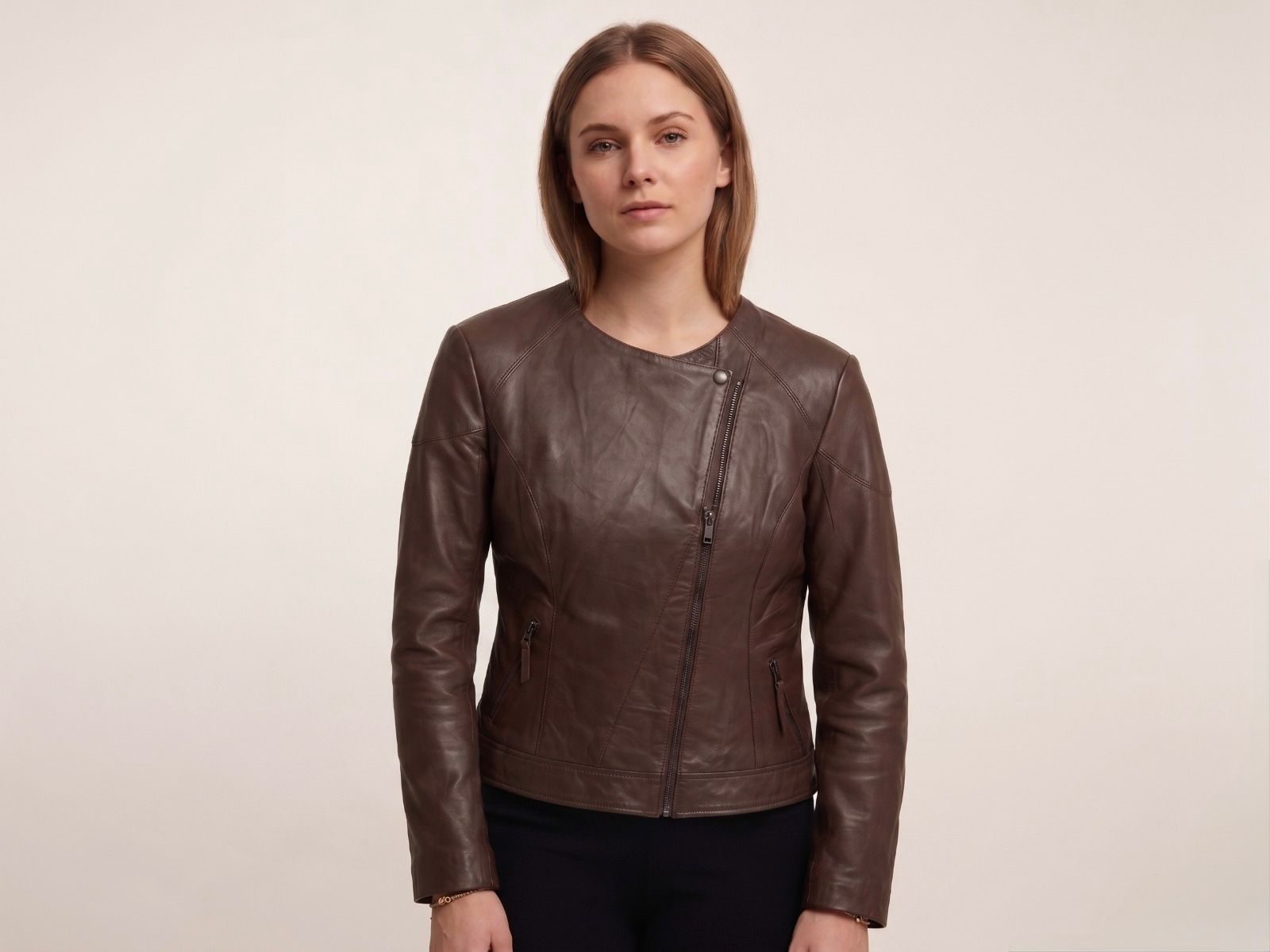 CAMPERA CUERO CAPRICCI BIKER GLAM