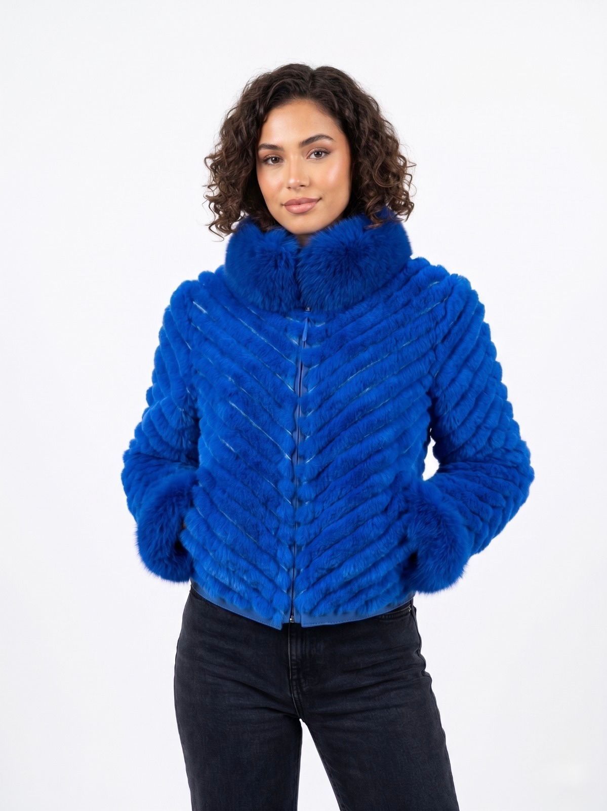 CHAQUETA REVERSIBLE CONEJO CORTA