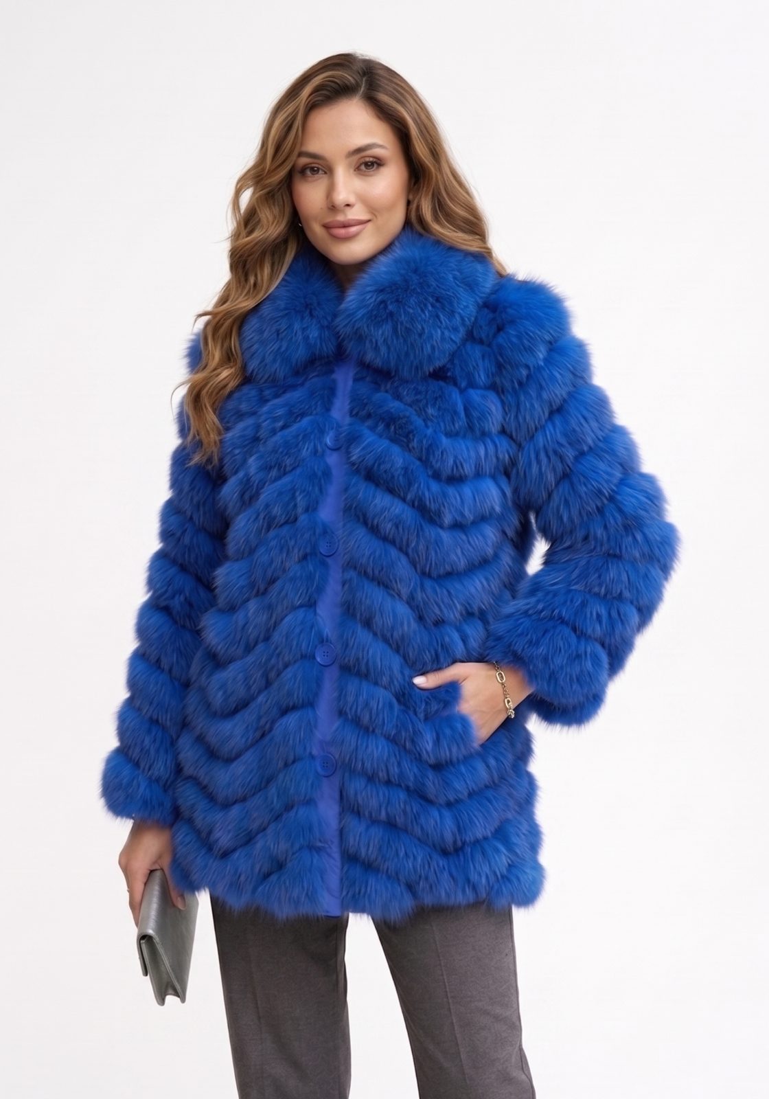 CHAQUETA ZORRO LARGA REVERSIBLE